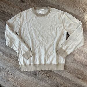 American Eagle Outfitters Cream Crew Neck Sweater